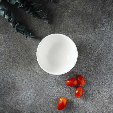 Saladnik porcelain thick -walled shade White Label, 170 ml, d = 10 cm, white color-4