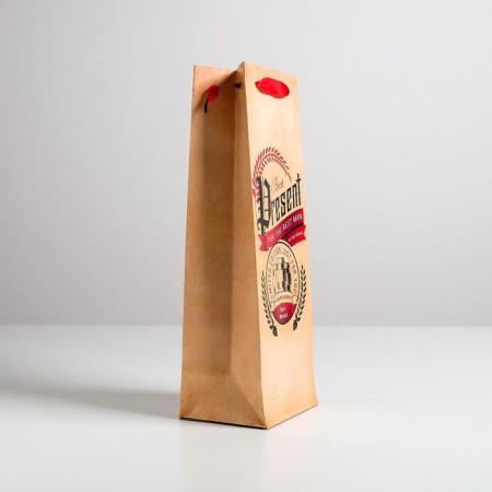 Gift package laminated for a bottle, packaging, Best Pressent, 13 x 36 x 10 cm-1
