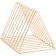 Meshu "Rose Gold" paper and letters stand, 10 sections, metal, pink gold