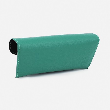 Case for glasses on the button, the color is green-1