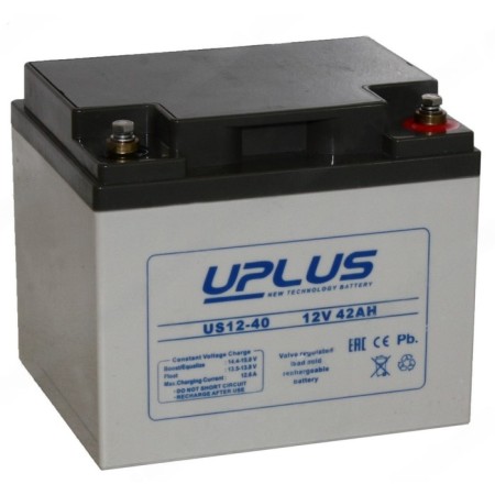 The battery Uplus (Leoch) 42 Ah, 12 W, US 12-40, reverse polarity