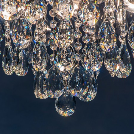 Ceiling lamp 7x60W E27, size 60x60x50 cm-5