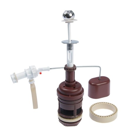 Reinforcement for flush tanks "RBM" AS-2.1 m, with a side membrane valve, chrome