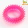 Chewing toy for dogs "needle ring", 9 cm, pink