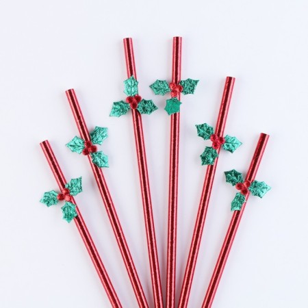 Pipe for cocktail "berries", in a set 6 pieces-1