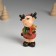 Polystone souvenir "Olenien in a red coat and green scarf" MIX 7.5x4.2x7.5 cm
