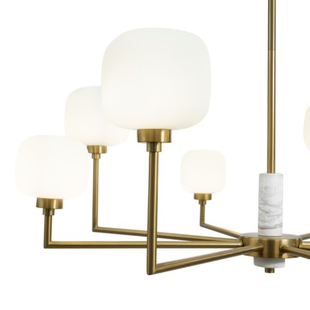 Freya FR5373CL-08BS Tender, 610x330x680 mm ceiling lamp, G9, 8x40W, brass color-3