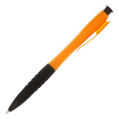 A set of ballpoint pens 12 pieces, 0.5mm, automatic, a body with a rubber holder, office, blue ink, mix-1
