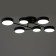 Almo chandelier 6XLED 144W 3000-6000K Black 80x58x21 cm Bayerlux