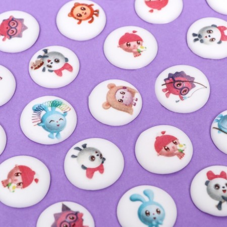 Sugar figures-medalons "kids", d27mm, 63 pcs, 115 g-2