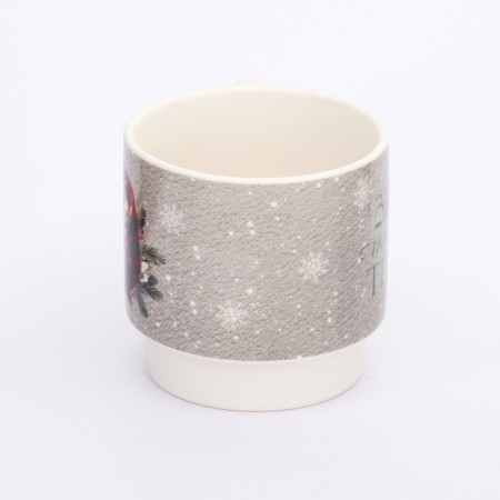 New Year. Ceramic mug "Winter will give heat, 350 ml-1