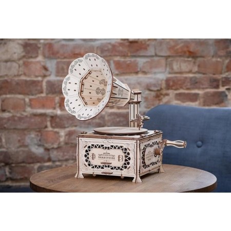 Wooden designer 3D "Gramophone"-26