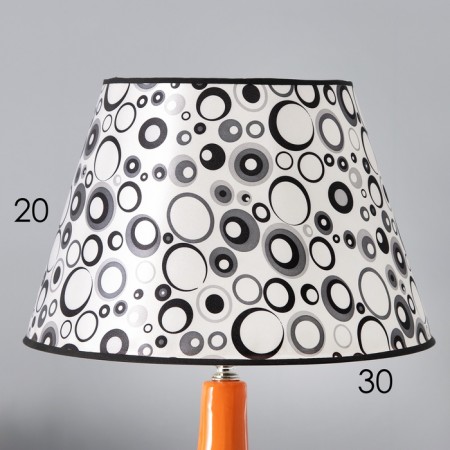 Hand lamp with a lampshade Risalux "Ajen", E27, 40 W, circles, 30 × 30 × 32.5 cm-4