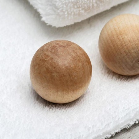 Massage "Balls", D = 3.5 cm, wooden, 2 pcs-3