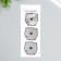 Sticker plastic mirror "animals" mix 8.5x21 cm