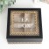 Casket tree with divisions "Patterns" black with gold 18x18x7.5 cm