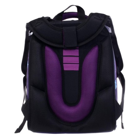 School backpack 38 x 30 x 16 cm, ergonomic back, Stavia "Tilda", blue/lilac/gray-6