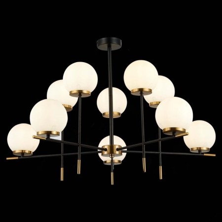 Ceiling Ceiling ST LUCE. SL1203.402.10. Limano. 10x60 watts, E27, 93x54 cm, black color, brass-1