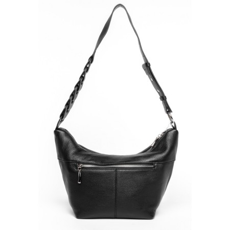 Sobo bag female, genuine leather, Ludor black, 29x13x18 cm-1