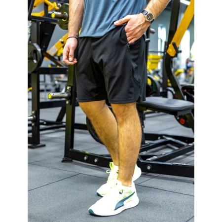 Male sports shorts, size 48, black color