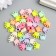 Beads for creativity plastic "Crown. Pastel colors" set 44 pcs 15 g 1.3x1 cm