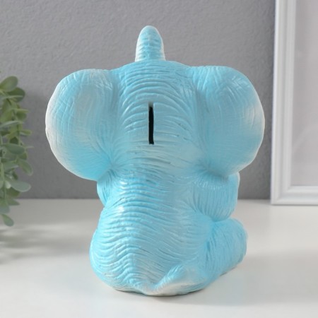 Pigger "Elephant" Blue, height 19 cm, width 15 cm, length 13 cm-3