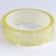 Pouting adhesive tape with sparkles, yellow color, 3 m
