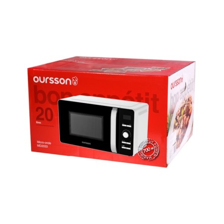 Microwave oven Oursson MD2033/WH, 700 watts, 20 l, white-7