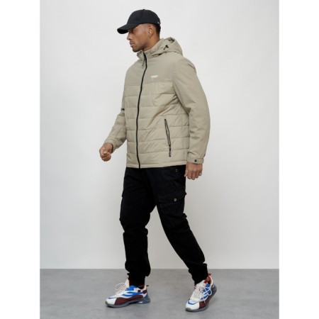 Male spring jacket, size 48, beige color-1