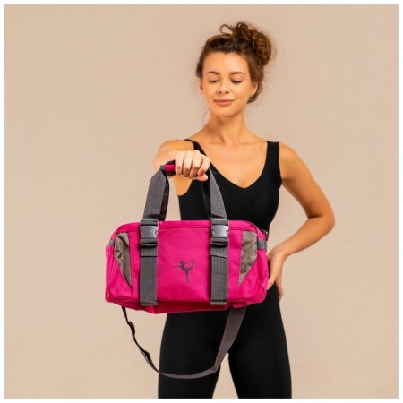 Sangh yoga and gymnastics bag, 37x20x20 cm, fuchsia color-2