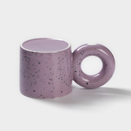 Ceramic mug "Bublik", 300 ml, lilac color-2