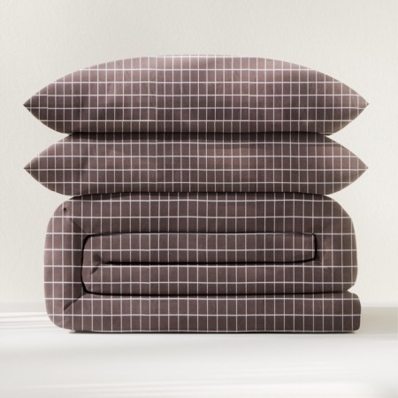 Bed linen Ethel Duet Graphite Cage 150x215sm-2 pcs, 225x240cm, 50x70 ± 3 cm-2 pcs, Novosatin-5
