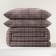 Bed linen Ethel Duet Graphite Cage 150x215sm-2 pcs, 225x240cm, 50x70 ± 3 cm-2 pcs, Novosatin