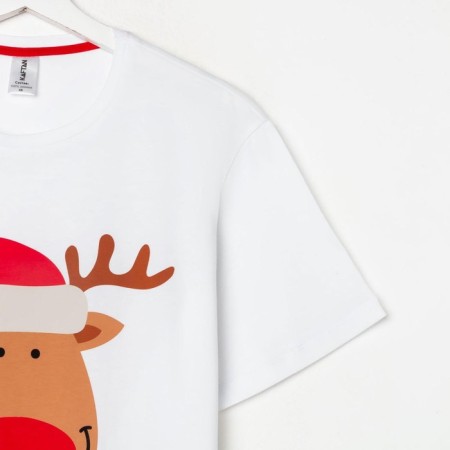 T -shirt New Year's male KAFTAN "Merry XMAS" Size 56-7