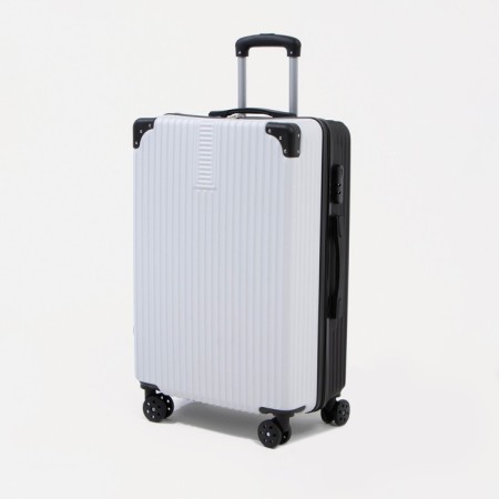 Big suitcase 26 ", code castle, white/black color-2