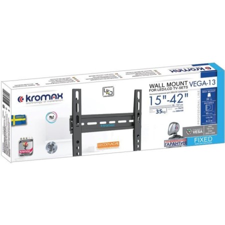 Kromax VeGA-13 New Black 15 "-42" Max.35kg wall-mounted ultrafloski 102952-3