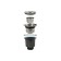 Siphon for washing Fabia Profi 8733, overflow, diverts under the drain hose, garbage collection, black