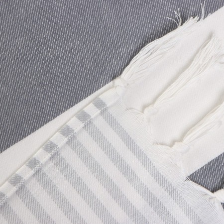 Towel Peshtemal Lovelife "strips", col. gray, 100x180 cm, 100% cotton, 180 g/m2-3