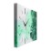 Carty clock is wall-mounted, interior "leaves", 35 x 60 cm, on canvas, silent