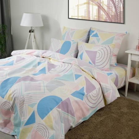 Bed linen 1.5sp the night is tender "Geometry" 145x215, 150x214cm, 70x70cm-2pcs