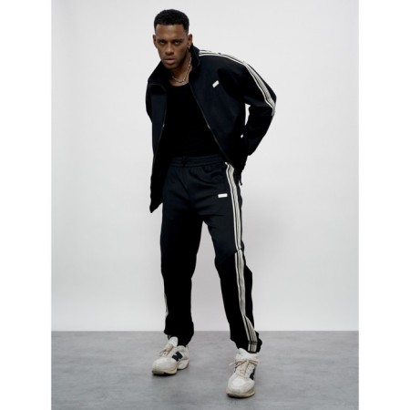 Sports suit men's, size 52, black color-7