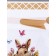 Polyethylene gift package "Hare with flowers", with ties, 15*23cm