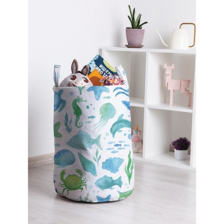 Basket for toys "Sea diversity, size 35x50 cm