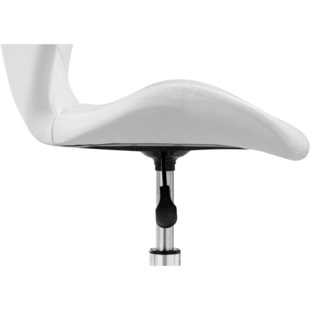 Computer chair Trizor Metal/Eco -leather, Chrome/White 53x53x69 cm-7