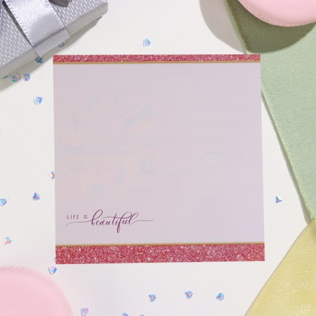 Highlight-Europe "Congratulations!" pink background, 11x21.5 cm-1