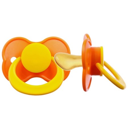 Nipple - orthodontic dummy, latex, +0x., Mix color-2