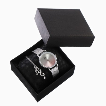 Women's gift set Medissa 2 in 1: wristwatch, pendant, d-3.2 cm