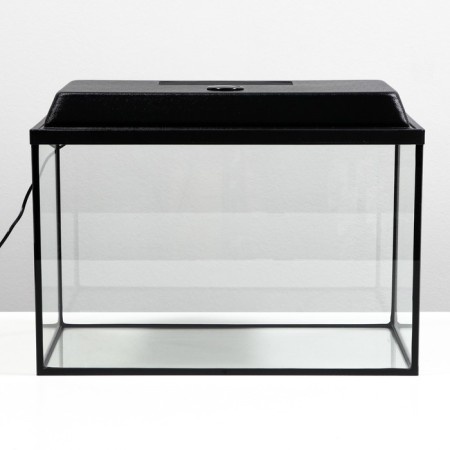 Aquarium "rectangular" with a lid, 50 liters, 51 x 27 x 35/40 cm, black-2