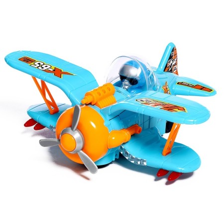 Cournitus aircraft, works on batteries, light and sound effects, mix color-3