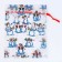 Gift bag "Snow Snowmen", p. 25 × 32 cm, organza